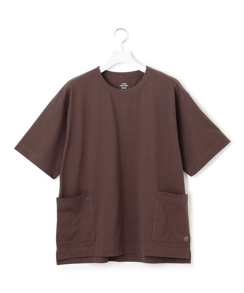 J.PRESS YORK STREET(ジェイプレスヨークストリート)の「【UNISEX】腰ポケット Tシャツ(Tシャツ/カットソー・メンズ・ライトグレー系/ダークブラウン系/ブラック系/ホワイト系・SMALL/MEDIUM/LARGE)」の4枚目の写真