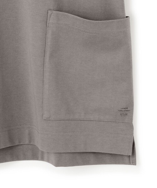 J.PRESS YORK STREET(ジェイプレスヨークストリート)の「【UNISEX】腰ポケット Tシャツ(Tシャツ/カットソー・メンズ・ライトグレー系/ダークブラウン系/ブラック系/ホワイト系・SMALL/MEDIUM/LARGE)」の6枚目の写真