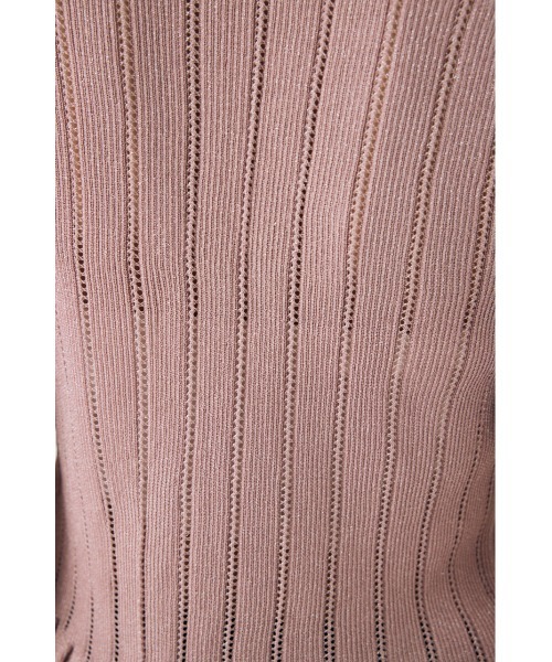 MOUSSY（マウジー）の「【EC・一部店舗限定】FRILL STRIPED カーディガン（カーディガン/ボレロ・レディース・ブラック/ライトピンク/グレー・FREE）」の16枚目の写真