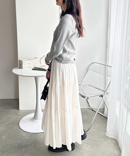 U.S. POLO ASSN.（ユーエスポロアッスン）の「GeeRA別注【U.S. POLO ASSN.】配色デザインリンガーリブロンT（Tシャツ/カットソー・レディース・オフホワイト/グレー/ブラック・MEDIUM/LARGE/X-LARGE）」の9枚目の写真