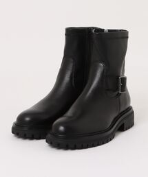 Piedi Nudi（ピエディヌーディ）の「KLONDIKE/ｸﾛﾝﾀﾞｲｸ エンジニア レザー ショートブーツ（ブーツ）」