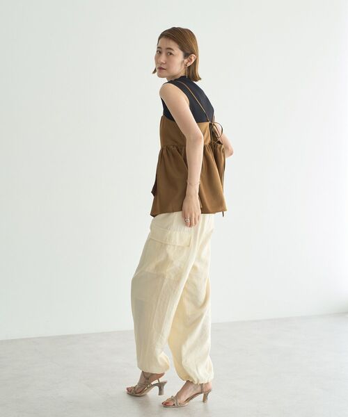 YECCA VECCA（イェッカヴェッカ）の「シャイニーオーバーキャミ（キャミソール・レディース・キャメル/モカ/ブラック・FREE）」の20枚目の写真