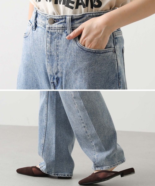 Healthy denim（ヘルシーデニム）の「Ｃｏｒｎカーブパンツ＿ケミカル（その他パンツ・レディース・ブルー系・25/24）」の13枚目の写真