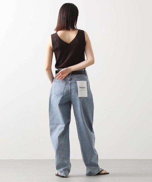 Healthy denim（ヘルシーデニム）の「Ｃｏｒｎカーブパンツ＿ケミカル（その他パンツ・レディース・ブルー系・25/24）」の18枚目の写真