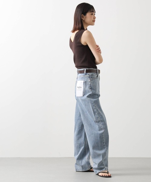 Healthy denim（ヘルシーデニム）の「Ｃｏｒｎカーブパンツ＿ケミカル（その他パンツ・レディース・ブルー系・25/24）」の19枚目の写真