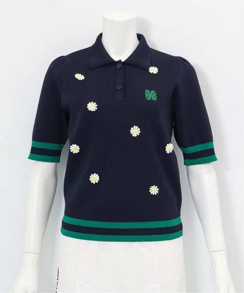 archivio(アルチビオ)の「<LADIES>マーガレットニットポロシャツ(ニット/セーター・レディース・レッド/ネイビー/ベージュ・M/S)」の8枚目の写真