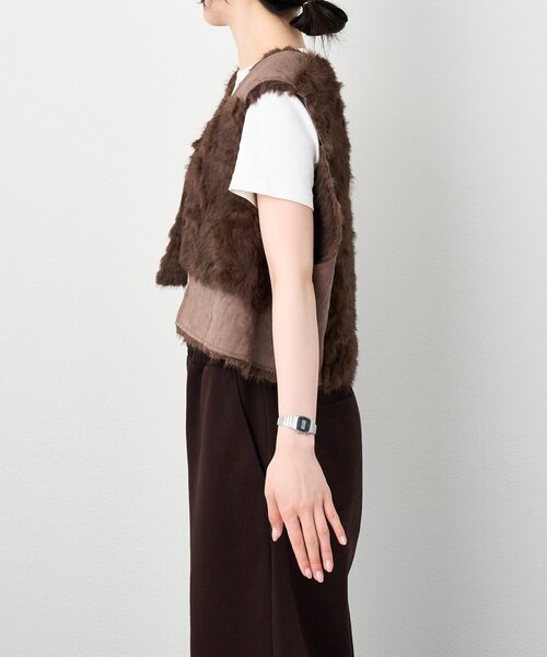 セール】etsintaリメイクファーベスト（ベスト）｜etsinta（エシンタ