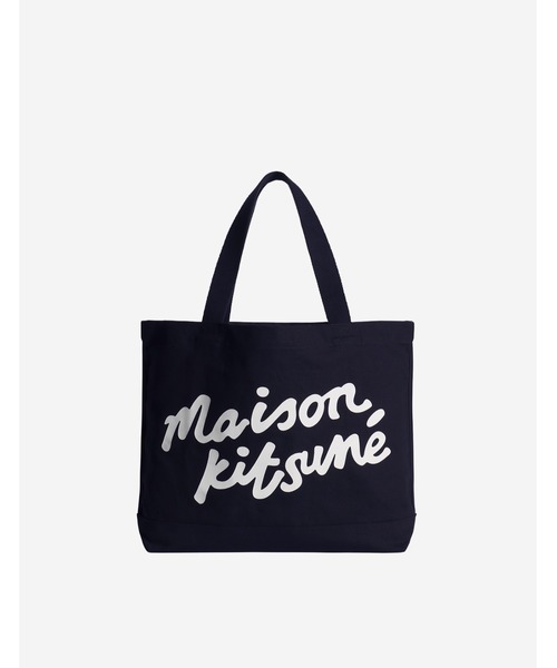 Maison Kitsune（メゾンキツネ）の「MAISON KITSUNE HANDWRITING TOTE（トートバッグ・メンズ・ブラック/キナリ/ネイビー・U）」の14枚目の写真