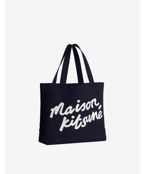 Maison Kitsune（メゾンキツネ）の「MAISON KITSUNE HANDWRITING TOTE（トートバッグ・メンズ・ブラック/キナリ/ネイビー・U）」の15枚目の写真