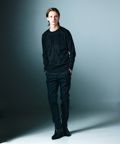 5351 POUR LES HOMMES(ゴーサンゴーイチプールオム)の「【25AW】コンビネーション 長袖Tシャツ(Tシャツ/カットソー・メンズ・ブラック/ホワイト/チャコールグレー・44/46/48/50)」の4枚目の写真