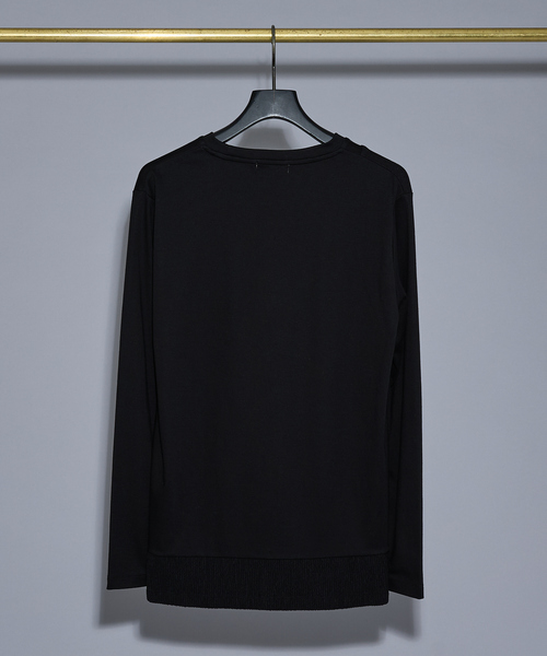 5351 POUR LES HOMMES(ゴーサンゴーイチプールオム)の「【25AW】コンビネーション 長袖Tシャツ(Tシャツ/カットソー・メンズ・ブラック/ホワイト/チャコールグレー・44/46/48/50)」の6枚目の写真