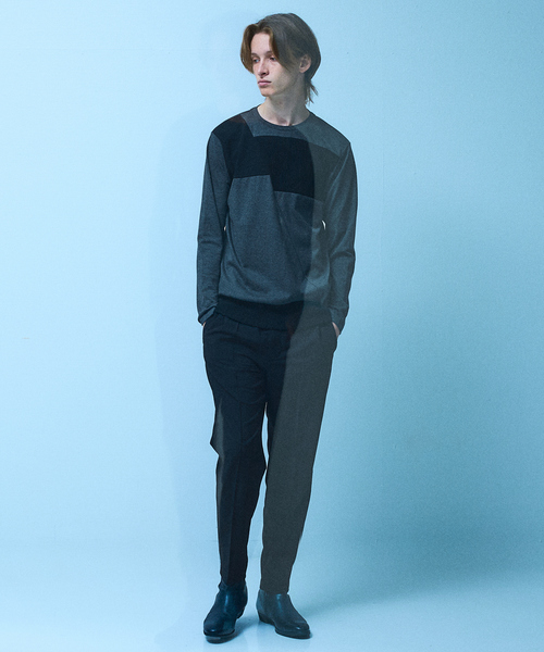 5351 POUR LES HOMMES(ゴーサンゴーイチプールオム)の「【25AW】コンビネーション 長袖Tシャツ(Tシャツ/カットソー・メンズ・ブラック/ホワイト/チャコールグレー・44/46/48/50)」の12枚目の写真