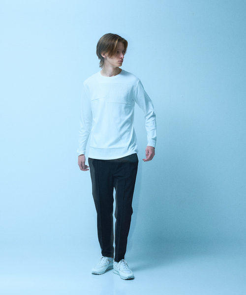 5351 POUR LES HOMMES(ゴーサンゴーイチプールオム)の「【25AW】コンビネーション 長袖Tシャツ(Tシャツ/カットソー・メンズ・ブラック/ホワイト/チャコールグレー・44/46/48/50)」の14枚目の写真