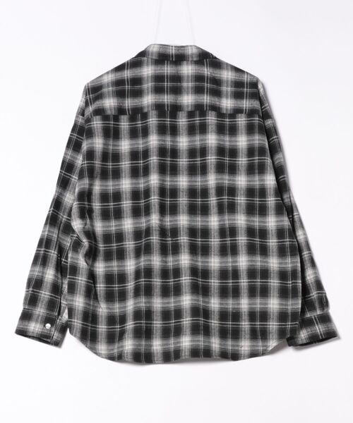 GORGE(ゴージ)の「《ゆるっと羽織れる》レディース チェックシャツ ビッグシルエット 長袖シャツ 秋冬 カジュアル(シャツ/ブラウス・レディース・ブラック/ブルー/ブラウン/オレンジ・F)」の20枚目の写真