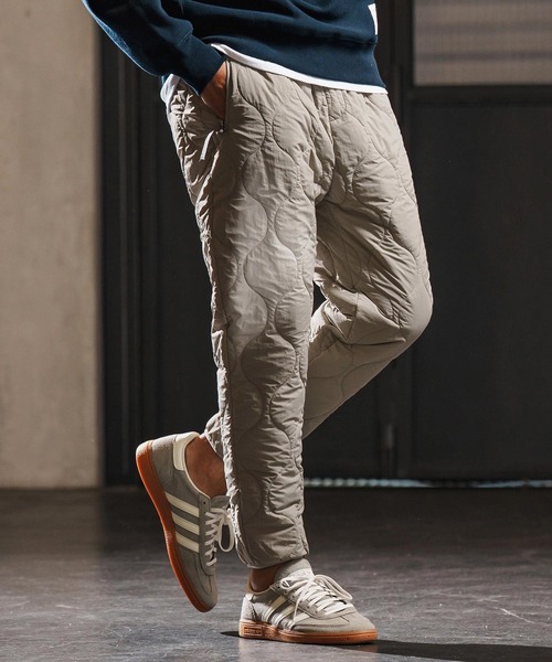 wjk reluxe(ダブルジェーケーリラックス)の「mp13948-gourd quilting easy pants 中綿イージーパンツ(WR25W-05)(その他パンツ・メンズ・ブラック/グレイッシュベージュ/グレー・L/M/S)」の4枚目の写真