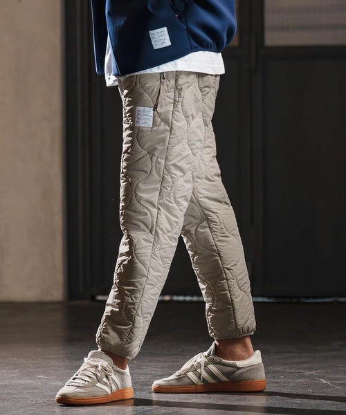wjk reluxe(ダブルジェーケーリラックス)の「mp13948-gourd quilting easy pants 中綿イージーパンツ(WR25W-05)(その他パンツ・メンズ・ブラック/グレイッシュベージュ/グレー・L/M/S)」の5枚目の写真