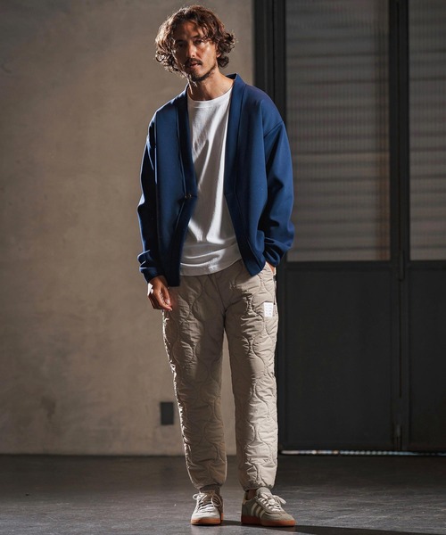 wjk reluxe(ダブルジェーケーリラックス)の「mp13948-gourd quilting easy pants 中綿イージーパンツ(WR25W-05)(その他パンツ・メンズ・ブラック/グレイッシュベージュ/グレー・L/M/S)」の6枚目の写真