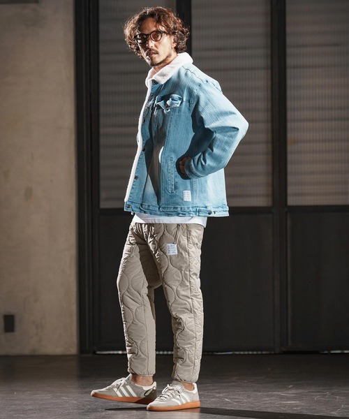 wjk reluxe(ダブルジェーケーリラックス)の「mp13948-gourd quilting easy pants 中綿イージーパンツ(WR25W-05)(その他パンツ・メンズ・ブラック/グレイッシュベージュ/グレー・L/M/S)」の7枚目の写真
