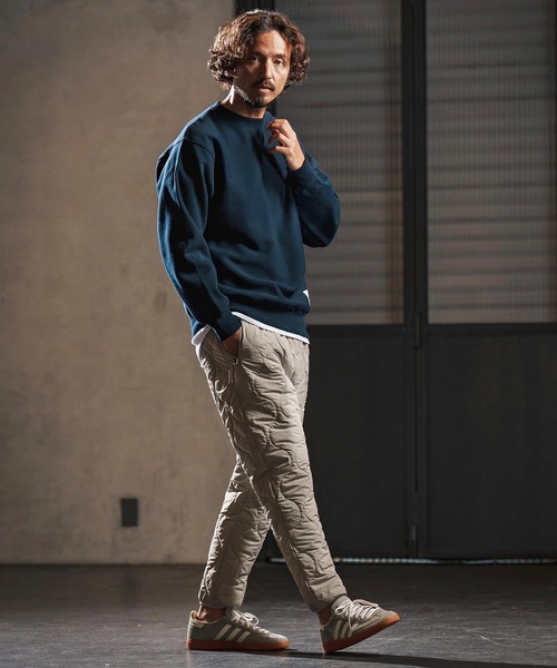 wjk reluxe(ダブルジェーケーリラックス)の「mp13948-gourd quilting easy pants 中綿イージーパンツ(WR25W-05)(その他パンツ・メンズ・ブラック/グレイッシュベージュ/グレー・L/M/S)」の8枚目の写真