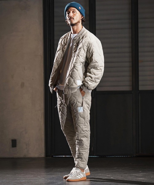 wjk reluxe(ダブルジェーケーリラックス)の「mp13948-gourd quilting easy pants 中綿イージーパンツ(WR25W-05)(その他パンツ・メンズ・ブラック/グレイッシュベージュ/グレー・L/M/S)」の9枚目の写真