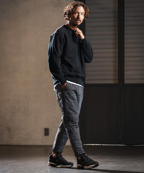 wjk reluxe(ダブルジェーケーリラックス)の「mp13948-gourd quilting easy pants 中綿イージーパンツ(WR25W-05)(その他パンツ・メンズ・ブラック/グレイッシュベージュ/グレー・L/M/S)」の12枚目の写真