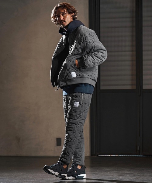 wjk reluxe(ダブルジェーケーリラックス)の「mp13948-gourd quilting easy pants 中綿イージーパンツ(WR25W-05)(その他パンツ・メンズ・ブラック/グレイッシュベージュ/グレー・L/M/S)」の13枚目の写真
