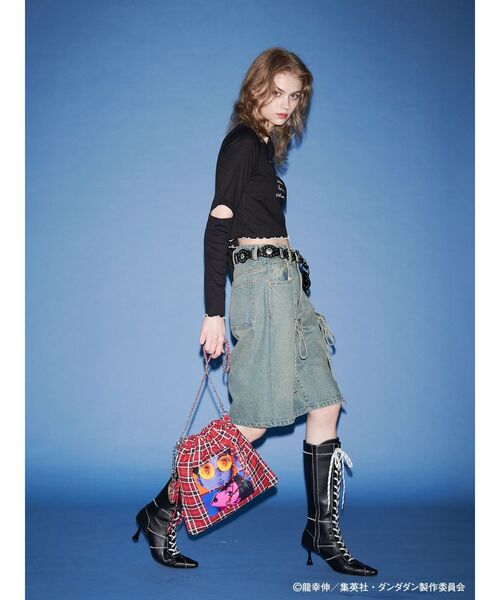 jouetie(ジュエティ)の「【TVアニメ『ダンダダン』・jouetie】フィットオフショルトップス(Tシャツ/カットソー・レディース・その他1/オフホワイト/ブラック・MEDIUM)」の20枚目の写真