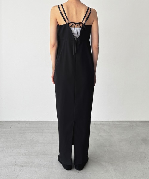 CANAL JEAN（キャナルジーン）の「ダブルストラップキャミワンピース（ワンピース・レディース・ブラック・マルチサイズ）」の13枚目の写真