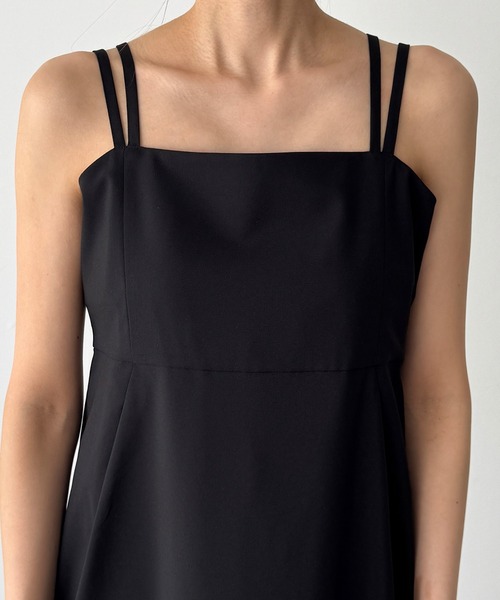 CANAL JEAN（キャナルジーン）の「ダブルストラップキャミワンピース（ワンピース・レディース・ブラック・マルチサイズ）」の14枚目の写真