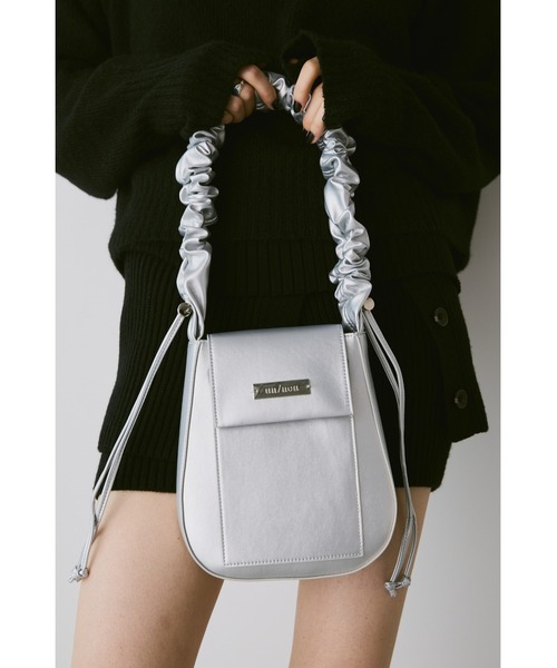 un/neu（アンノイ）の「ギャザーハンドルフラップショルダーバッグ / 2WAYショルダーバッグ（ショルダーバッグ・レディース・ブラック/シルバー/ホワイト/ブラウン/ミント/イエロー・FREE）」の22枚目の写真