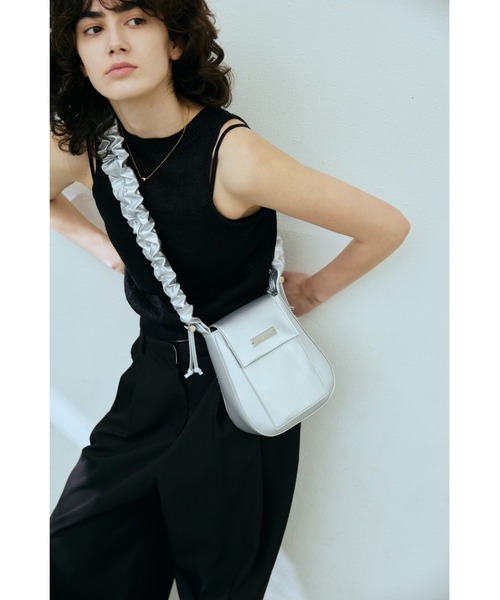 ユナイテッドトウキョウ ギャザーハンドル2WAY BAG ショルダーバッグ レディース ブラック 144663001 ユナイテッドトウキョウ ギャザーハンドル2WAY BAG ショルダーバッグ