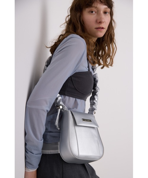 un/neu（アンノイ）の「ギャザーハンドルフラップショルダーバッグ / 2WAYショルダーバッグ（ショルダーバッグ・レディース・ブラック/シルバー/ホワイト/ブラウン/ミント/イエロー・FREE）」の15枚目の写真