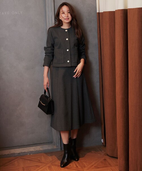 セール】【2SET】ジャケット × フレアスカート セット（セットアップ