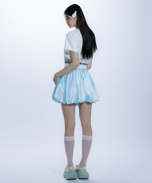 monepine(モネピネ)の「collage embroidery Tee/コラージュ刺繍T(Tシャツ/カットソー・レディース・ライトグリーン/ライトブルー・1/2)」の16枚目の写真