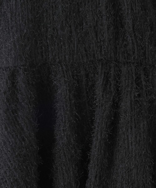 LOWRYS FARM(ローリーズファーム)の「フェザーZIPベスト 495535(ベスト・レディース・アイボリー/ブラック/グレー・FREE)」の12枚目の写真