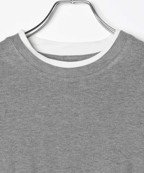 3.3 Field Trip (3.3フィールドトリップ)の「3.3 Field Trip/配色レイヤードロングスリーブ(Tシャツ/カットソー・レディース・ブラック/ボルドー/グレー・FREE)」の6枚目の写真