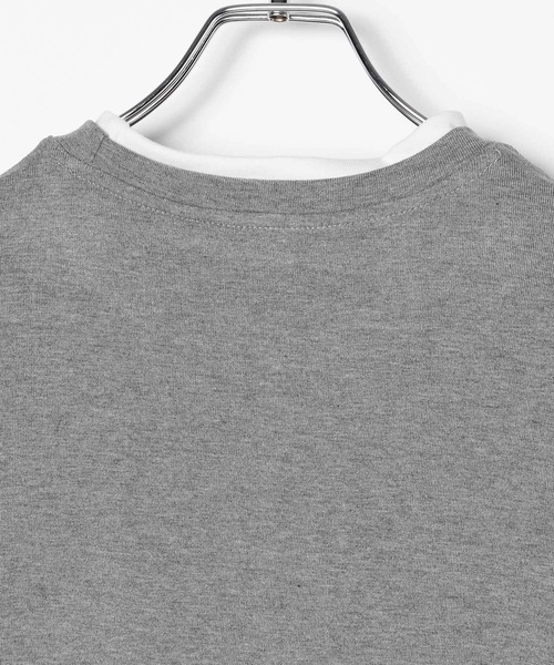3.3 Field Trip (3.3フィールドトリップ)の「3.3 Field Trip/配色レイヤードロングスリーブ(Tシャツ/カットソー・レディース・ブラック/ボルドー/グレー・FREE)」の7枚目の写真