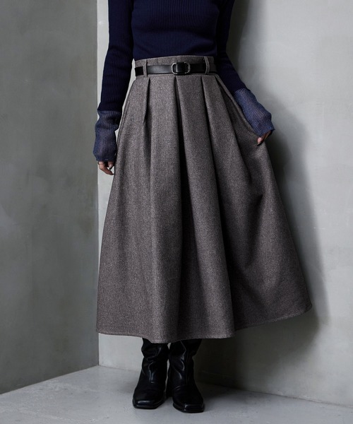 ヘザーツイルタックスカート（スカート）｜etoll.（エトル）の