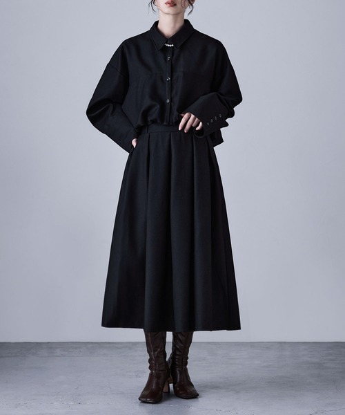 ヘザーツイルタックスカート（スカート）｜etoll.（エトル）の