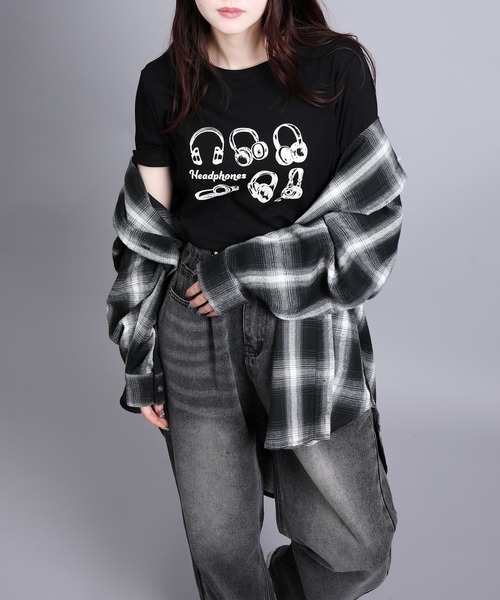 aimoha(アイモハ)の「チェック・ストライプオーバーシャツ(シャツ/ブラウス・レディース・グレー系その他3/ブラウン系その他3/ベージュ系その他2/ホワイト系その他/ブラック系その他3/ブラウン系その他2/ブラック系その他2/ブラウン系その他・FREE)」の13枚目の写真