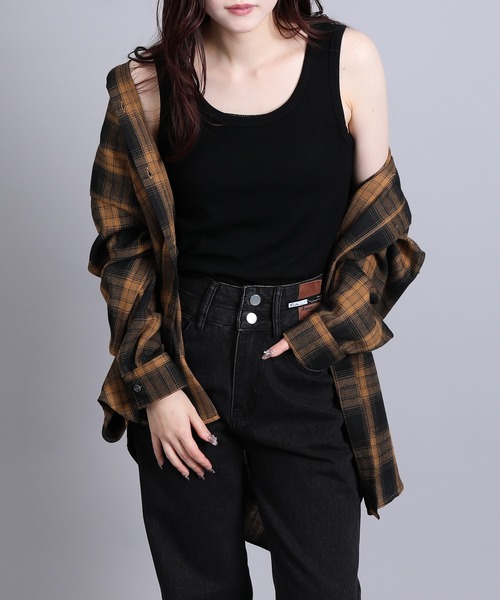 aimoha(アイモハ)の「チェック・ストライプオーバーシャツ(シャツ/ブラウス・レディース・グレー系その他3/ブラウン系その他3/ベージュ系その他2/ホワイト系その他/ブラック系その他3/ブラウン系その他2/ブラック系その他2/ブラウン系その他・FREE)」の19枚目の写真