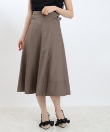 ASTORIA ODIER | サイドバックルフレアスカート（サイズ調整可能）(スカート)