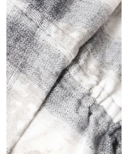 GYDA（ジェイダ）の「ドロストショートGRUNGEチェックシャツ（シャツ/ブラウス・レディース・オフホワイト/グレー・FREE）」の15枚目の写真