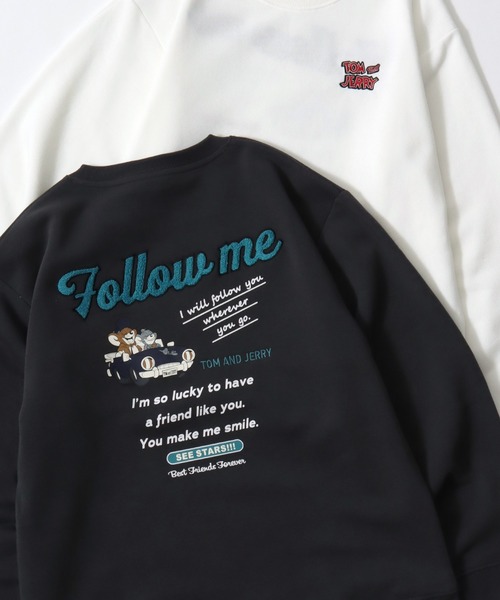 セール】2025AW Tom and Jerry/トムとジェリー オーバーサイズ 裏起毛