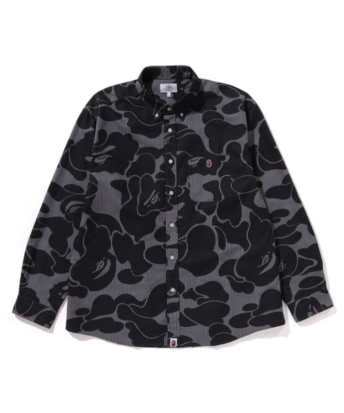 Bathing Ape ストライプ ベースボールシャツ Bathing Ape ストライプ ベースボールシャツ A BATHING APE（ア