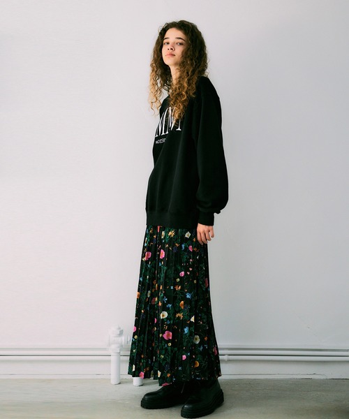 NOISE MAKER（ノイズメーカー）の「NMMNオーバーサイズスウェット（スウェット・レディース・グレー/ブラック・L/M/S）」の3枚目の写真