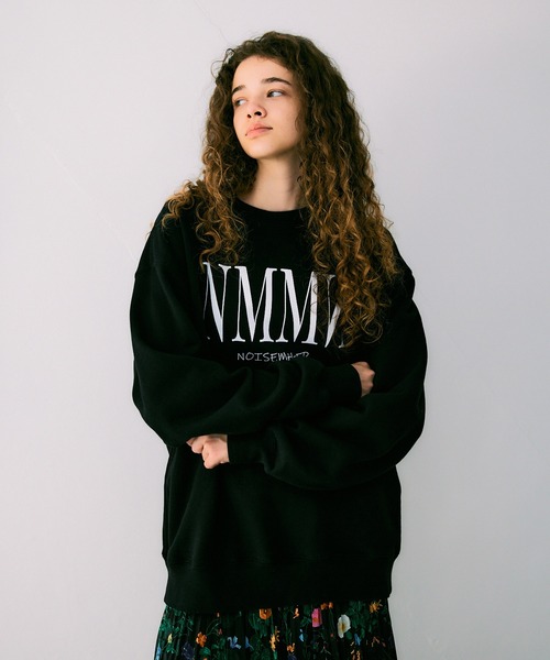 NOISE MAKER（ノイズメーカー）の「NMMNオーバーサイズスウェット（スウェット・レディース・グレー/ブラック・L/M/S）」の5枚目の写真