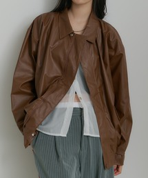 SEN TOKYO（セントーキョー）の「ビッグシルエットレザーブルゾン（ブルゾン）」