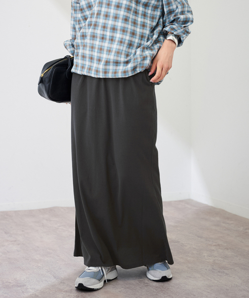 FRAMeWORK(フレームワーク)の「≪追加≫カットナロースカート(スカート・レディース・ブラック/チャコールグレー・36/38)」の9枚目の写真