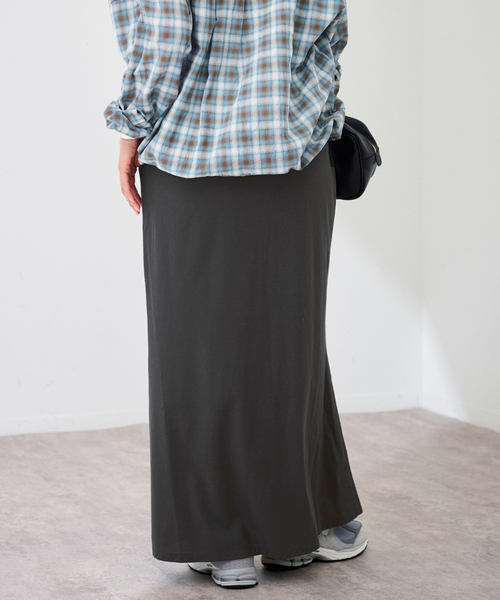 FRAMeWORK(フレームワーク)の「≪追加≫カットナロースカート(スカート・レディース・ブラック/チャコールグレー・36/38)」の11枚目の写真